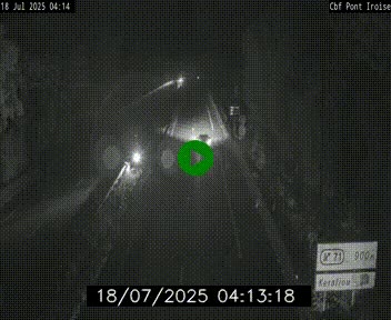 <h2>Webcam sur la N165 après le Pont de l'Iroise, à l'entrée de Brest</h2>