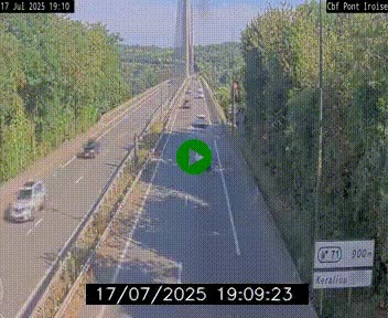 <h2>Webcam sur la N165 après le Pont de l'Iroise, à l'entrée de Brest</h2>