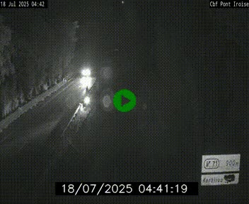 <h2>Webcam sur la N165 après le Pont de l'Iroise, à l'entrée de Brest</h2>