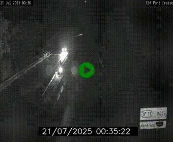 <h2>Webcam sur la N165 après le Pont de l'Iroise, à l'entrée de Brest</h2>