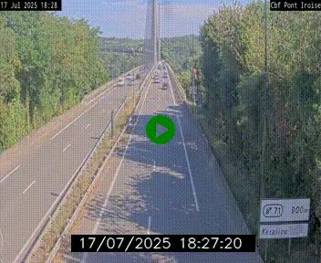 <h2>Webcam sur la N165 après le Pont de l'Iroise, à l'entrée de Brest</h2>