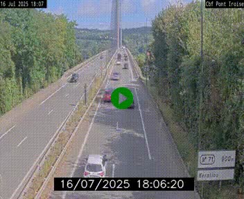 <h2>Webcam sur la N165 après le Pont de l'Iroise, à l'entrée de Brest</h2>