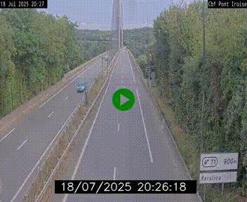 <h2>Webcam sur la N165 après le Pont de l'Iroise, à l'entrée de Brest</h2>