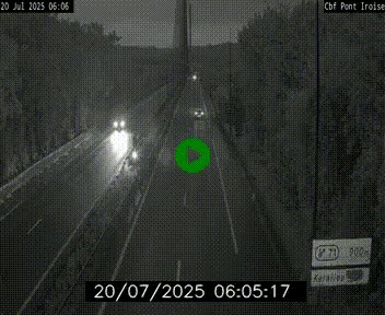 <h2>Webcam sur la N165 après le Pont de l'Iroise, à l'entrée de Brest</h2>