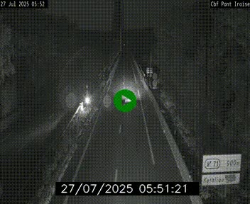 <h2>Webcam sur la N165 après le Pont de l'Iroise, à l'entrée de Brest</h2>