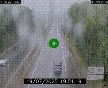 <h2>Webcam sur la N165 après le Pont de l'Iroise, à l'entrée de Brest</h2>
