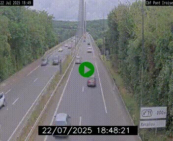 <h2>Webcam sur la N165 après le Pont de l'Iroise, à l'entrée de Brest</h2>