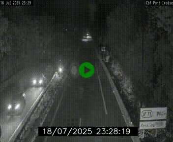 <h2>Webcam sur la N165 après le Pont de l'Iroise, à l'entrée de Brest</h2>