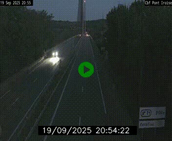 <h2>Webcam sur la N165 après le Pont de l'Iroise, à l'entrée de Brest</h2>
