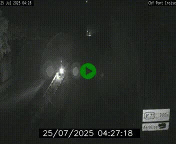<h2>Webcam sur la N165 après le Pont de l'Iroise, à l'entrée de Brest</h2>