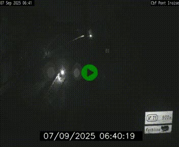 <h2>Webcam sur la N165 après le Pont de l'Iroise, à l'entrée de Brest</h2>