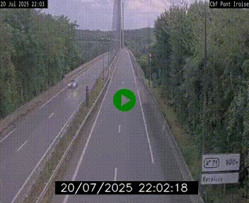 <h2>Webcam sur la N165 après le Pont de l'Iroise, à l'entrée de Brest</h2>