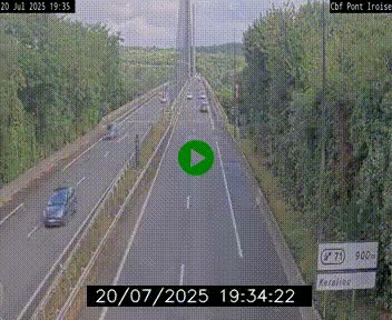 <h2>Webcam sur la N165 après le Pont de l'Iroise, à l'entrée de Brest</h2>