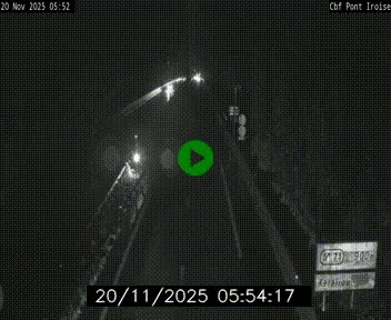 <h2>Webcam sur la N165 après le Pont de l'Iroise, à l'entrée de Brest</h2>