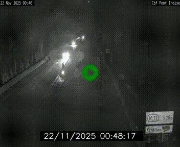 <h2>Webcam sur la N165 après le Pont de l'Iroise, à l'entrée de Brest</h2>