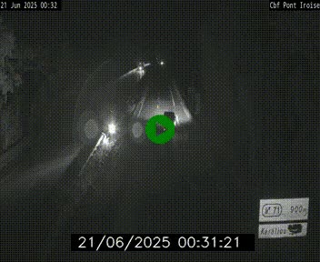 Webcam sur la N165 après le Pont de l'Iroise, à l'entrée de Brest