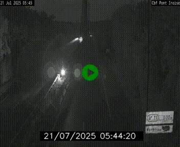 <h2>Webcam sur la N165 après le Pont de l'Iroise, à l'entrée de Brest</h2>