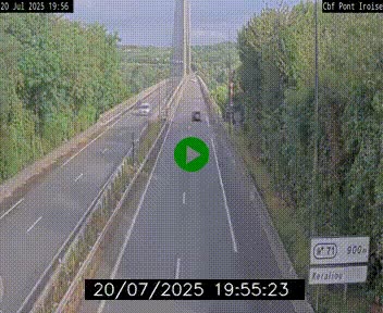 <h2>Webcam sur la N165 après le Pont de l'Iroise, à l'entrée de Brest</h2>