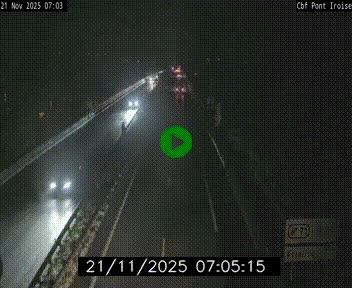 <h2>Webcam sur la N165 après le Pont de l'Iroise, à l'entrée de Brest</h2>