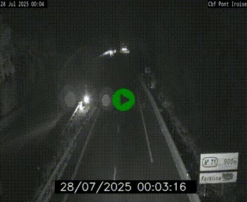 <h2>Webcam sur la N165 après le Pont de l'Iroise, à l'entrée de Brest</h2>