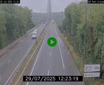 <h2>Webcam sur la N165 après le Pont de l'Iroise, à l'entrée de Brest</h2>