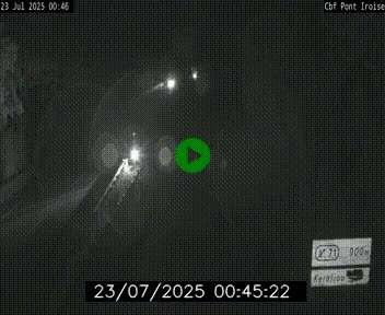 <h2>Webcam sur la N165 après le Pont de l'Iroise, à l'entrée de Brest</h2>