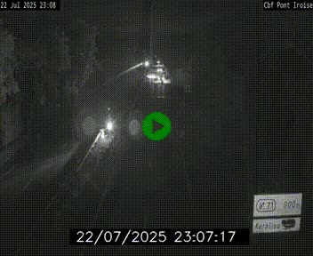 <h2>Webcam sur la N165 après le Pont de l'Iroise, à l'entrée de Brest</h2>