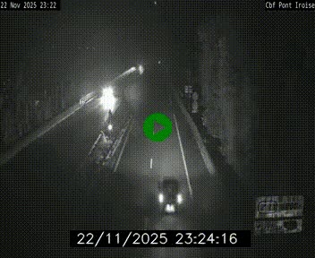 <h2>Webcam sur la N165 après le Pont de l'Iroise, à l'entrée de Brest</h2>