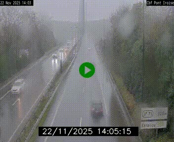 <h2>Webcam sur la N165 après le Pont de l'Iroise, à l'entrée de Brest</h2>