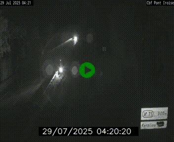<h2>Webcam sur la N165 après le Pont de l'Iroise, à l'entrée de Brest</h2>