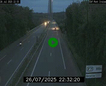<h2>Webcam sur la N165 après le Pont de l'Iroise, à l'entrée de Brest</h2>