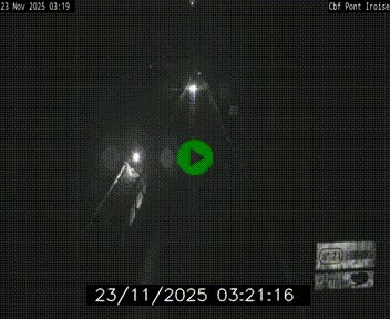<h2>Webcam sur la N165 après le Pont de l'Iroise, à l'entrée de Brest</h2>