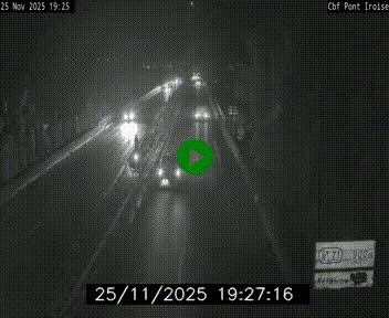 <h2>Webcam sur la N165 après le Pont de l'Iroise, à l'entrée de Brest</h2>