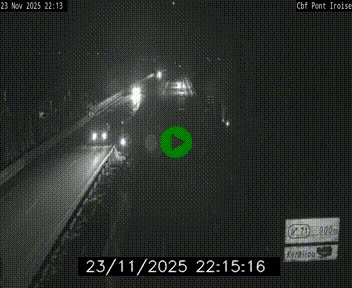 <h2>Webcam sur la N165 après le Pont de l'Iroise, à l'entrée de Brest</h2>