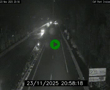 <h2>Webcam sur la N165 après le Pont de l'Iroise, à l'entrée de Brest</h2>