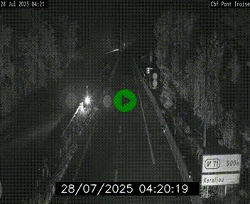 <h2>Webcam sur la N165 après le Pont de l'Iroise, à l'entrée de Brest</h2>