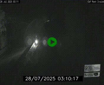 <h2>Webcam sur la N165 après le Pont de l'Iroise, à l'entrée de Brest</h2>