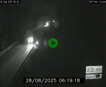<h2>Webcam sur la N165 après le Pont de l'Iroise, à l'entrée de Brest</h2>