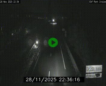 <h2>Webcam sur la N165 après le Pont de l'Iroise, à l'entrée de Brest</h2>