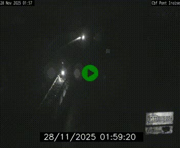 <h2>Webcam sur la N165 après le Pont de l'Iroise, à l'entrée de Brest</h2>