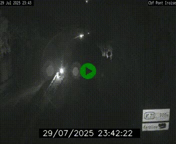 <h2>Webcam sur la N165 après le Pont de l'Iroise, à l'entrée de Brest</h2>