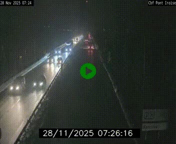 <h2>Webcam sur la N165 après le Pont de l'Iroise, à l'entrée de Brest</h2>