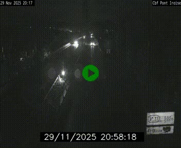 <h2>Webcam sur la N165 après le Pont de l'Iroise, à l'entrée de Brest</h2>