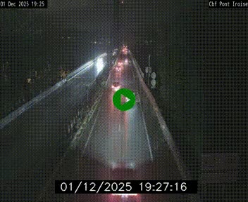 <h2>Webcam sur la N165 après le Pont de l'Iroise, à l'entrée de Brest</h2>