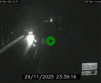 <h2>Webcam sur la N165 après le Pont de l'Iroise, à l'entrée de Brest</h2>