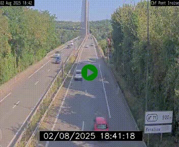 <h2>Webcam sur la N165 après le Pont de l'Iroise, à l'entrée de Brest</h2>