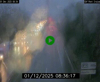 <h2>Webcam sur la N165 après le Pont de l'Iroise, à l'entrée de Brest</h2>