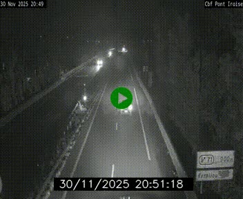 <h2>Webcam sur la N165 après le Pont de l'Iroise, à l'entrée de Brest</h2>