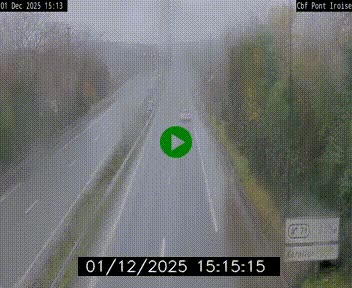 <h2>Webcam sur la N165 après le Pont de l'Iroise, à l'entrée de Brest</h2>