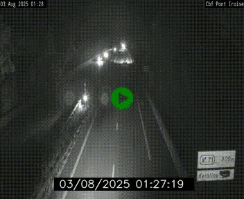 <h2>Webcam sur la N165 après le Pont de l'Iroise, à l'entrée de Brest</h2>